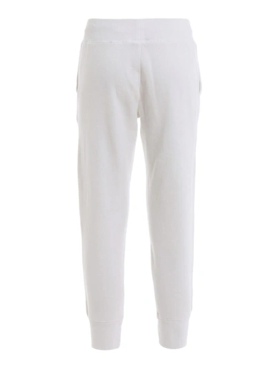 Polo Ralph Lauren White Cotton Fleece Tracksuit Bottoms | ModeSens
