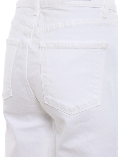 Shop J Brand Jules High Rise Ankle Straight Jeans In White