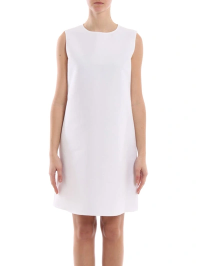 Shop Aspesi White Cotton Structured Dress
