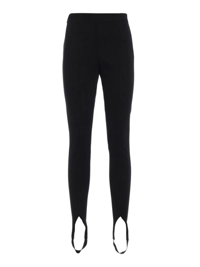 Shop Givenchy Stretch Viscose Slim Leg Stirrup Trousers In Black