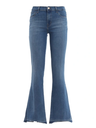 Shop J Brand Sallie Cotton Blend Denim Bootcut Jeans In Medium Wash