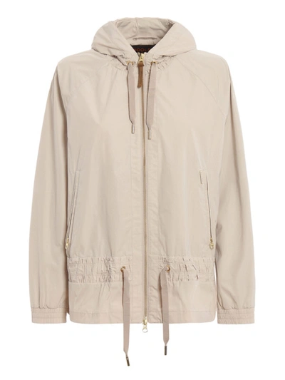 Shop Woolrich Erie Hooded Windbreaker In Light Beige