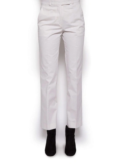 Shop Etro Stretch Cotton Straight Trousers In White