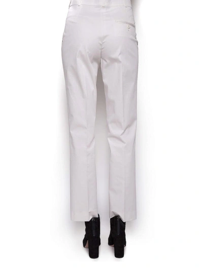 Shop Etro Stretch Cotton Straight Trousers In White