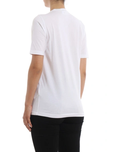 Shop Dsquared2 Born In Canada Made In Italy T-shirt In White