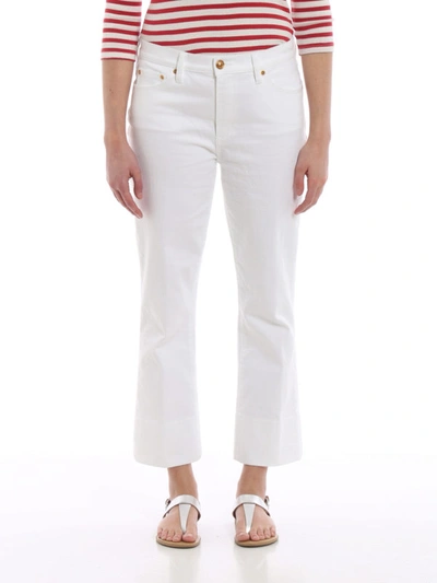 Shop Tory Burch Alana Jeans In White