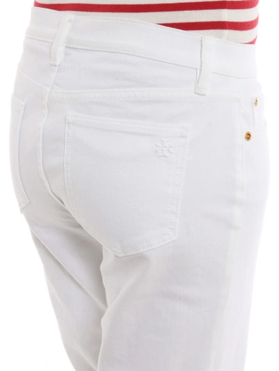 Shop Tory Burch Alana Jeans In White