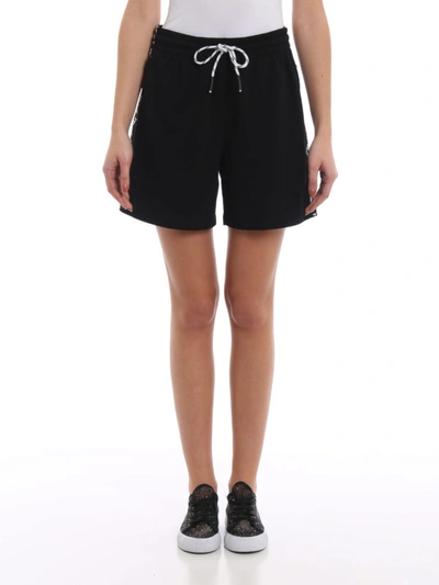 Shop Mcq By Alexander Mcqueen Short Pants With Logo Bands In Black