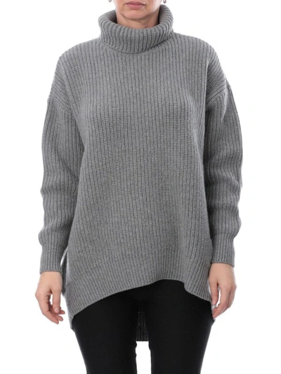 Shop Givenchy Alpaca And Wool Oversized Turtleneck In Grey