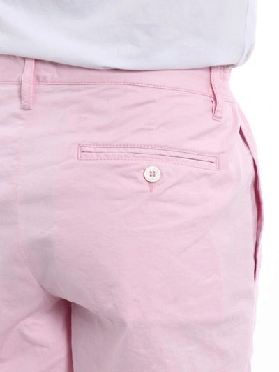 Shop Dsquared2 Pink Cotton Canvas Short Pants In Light Pink