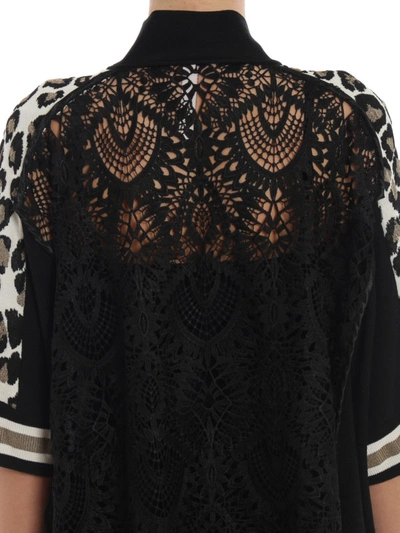 Shop Antonio Marras Leo Print Viscose Blend Cardigan In Animal Print