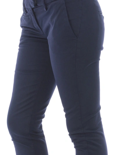 Shop Dondup Aslan Classic Pants In Dark Blue