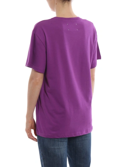 Shop Alberta Ferretti Its A Wonderful Day Purple T-shirt