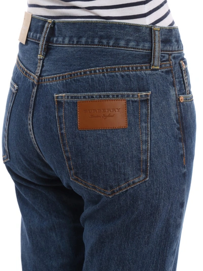 Shop Burberry Japanese Selvedge Denim Jeans In Medium Wash
