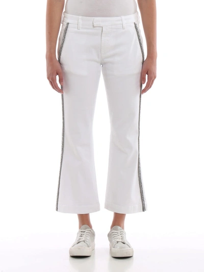 Dondup Benedicte White Embellished Jeans | ModeSens