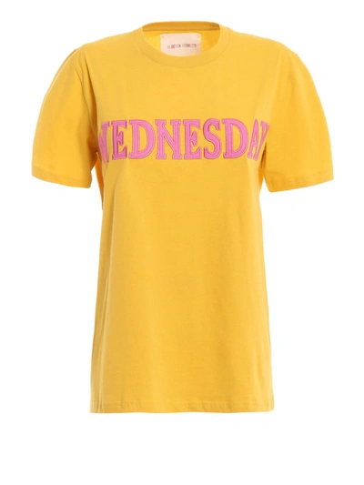 Shop Alberta Ferretti Rainbow Week Wednesday Yellow Tee