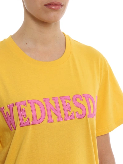 Shop Alberta Ferretti Rainbow Week Wednesday Yellow Tee