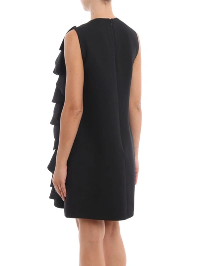 Shop Valentino A Crepe Couture A-line Black Dress