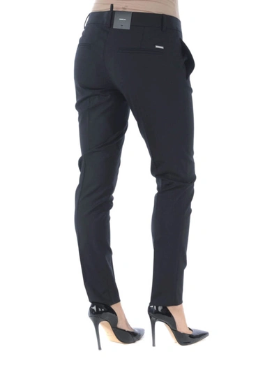 Shop Dsquared2 Denise Fit Black Trousers