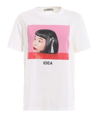 Shop Valentino Idea By Izumi Miyazaki Print T-shirt In White