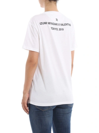 Shop Valentino Idea By Izumi Miyazaki Print T-shirt In White