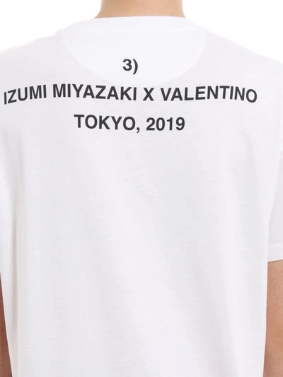 Shop Valentino Idea By Izumi Miyazaki Print T-shirt In White