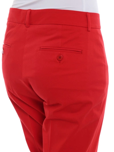 Shop Weekend Max Mara Alibi Red Cropped Cigarette Trousers