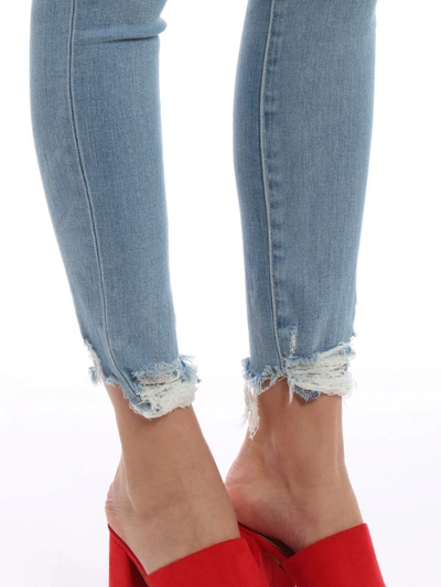 Shop J Brand Alana High-rise Skinny Crop Jeans In Light Wash