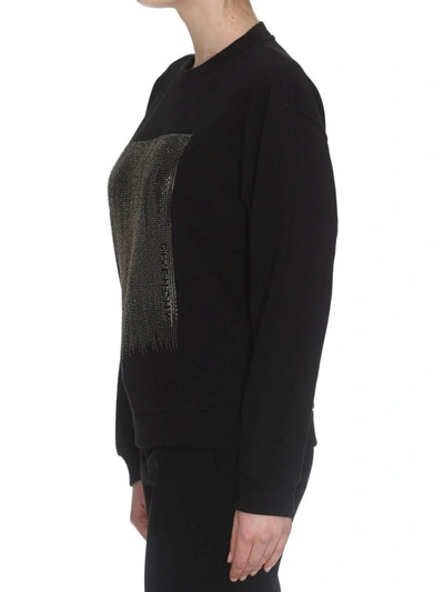 Shop Givenchy Sequin And Crystal Embellished Sweatshirt In Black