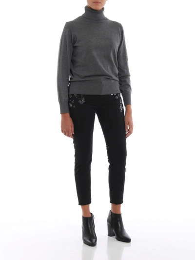 Shop Dondup Appetite Super Skinny Jeans With Applications In Black