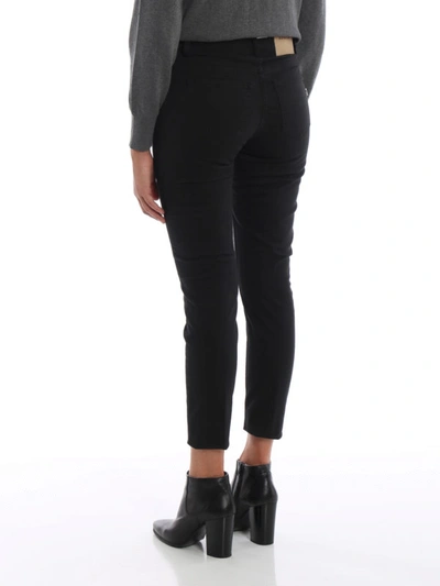 Shop Dondup Appetite Super Skinny Jeans With Applications In Black