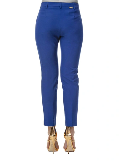 Shop Blugirl Electric Blue And White Trousers