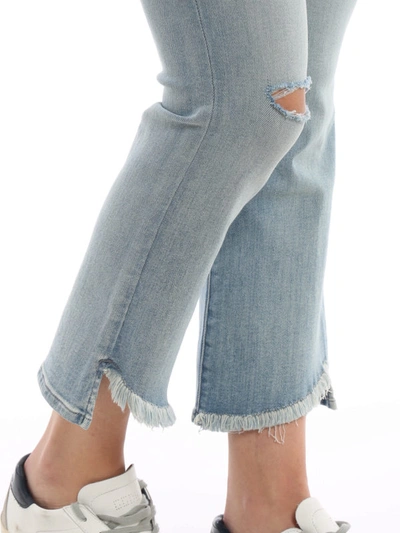 Shop J Brand Selena Mid Rise Crop Boot Jeans In Light Wash