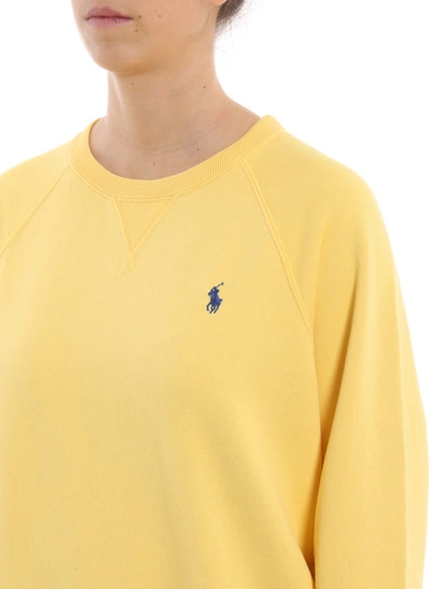 Polo Ralph Lauren Crew Neck Yellow Sweatshirt | ModeSens