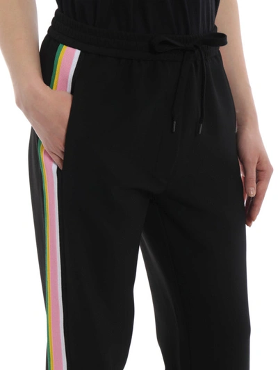 Shop N°21 Black Pants With Pink Bands