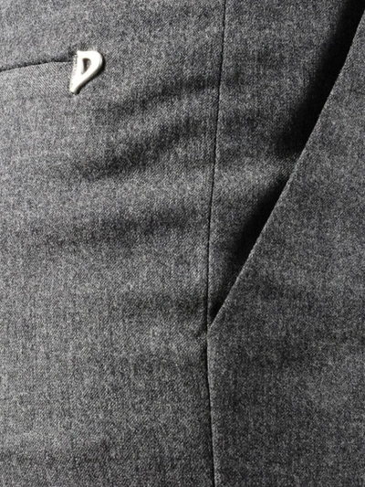 Shop Dondup Carlie Wool Trousers In Grey