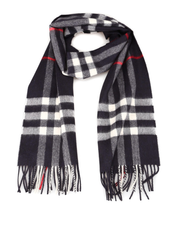 burberry navy scarf