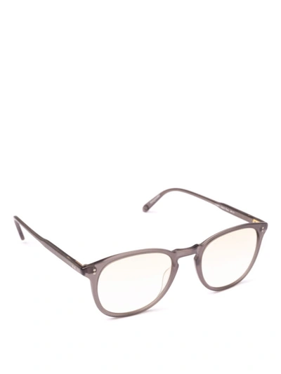 Shop Garrett Leight Kinney Matte Grey Optical Glasses