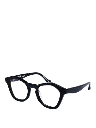 Shop Platoy Abby Black Granite Acetate Eyeglasses