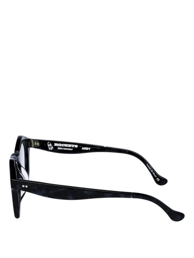 Shop Platoy Abby Black Granite Acetate Eyeglasses