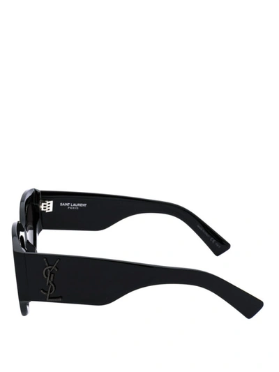 Shop Saint Laurent Sl M26 Rope Black Acetate Sunglasses