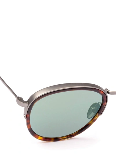 Shop Giorgio Armani Double Frame Round Sunglasses In Silver