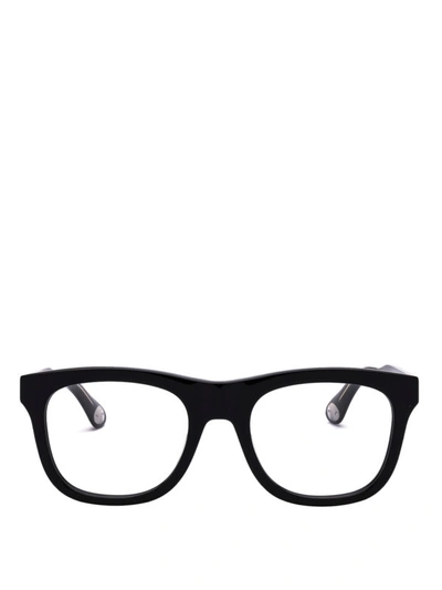 Shop Gucci Black Square Frame Eyeglasses