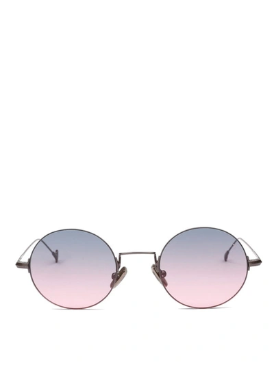 Shop Eyepetizer Nina Gunmetal Frame Sunglasses In Dark Grey