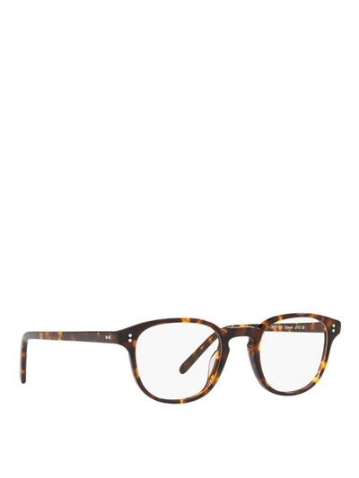 Shop Oliver Peoples Havana Acetate Eyeglasses In Brown