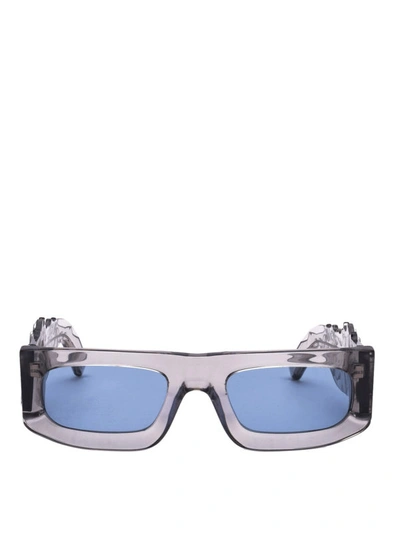Shop Evangelisti World A001 Acetate Sunglasses In Grey