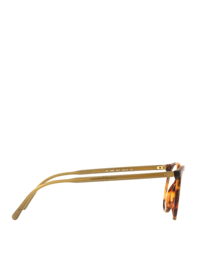 Shop Polo Ralph Lauren Tortoiseshell Optical Glasses In Light Brown