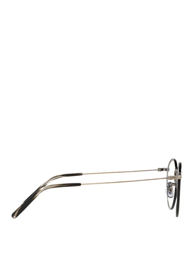 Shop Oliver Peoples Colloff Round Black Eyeglasses