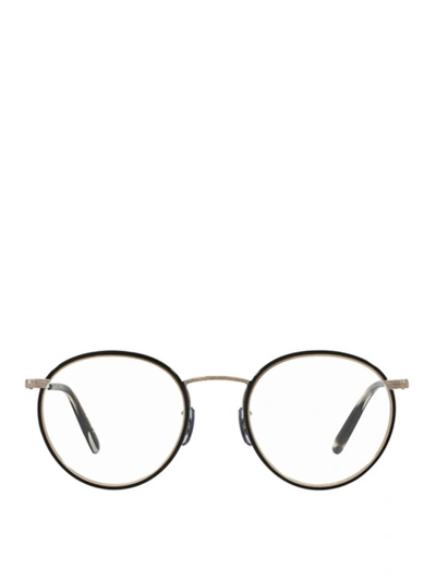 Shop Oliver Peoples Colloff Round Black Eyeglasses
