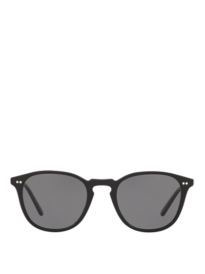 Shop Oliver Peoples Forman La Black Sunglasses